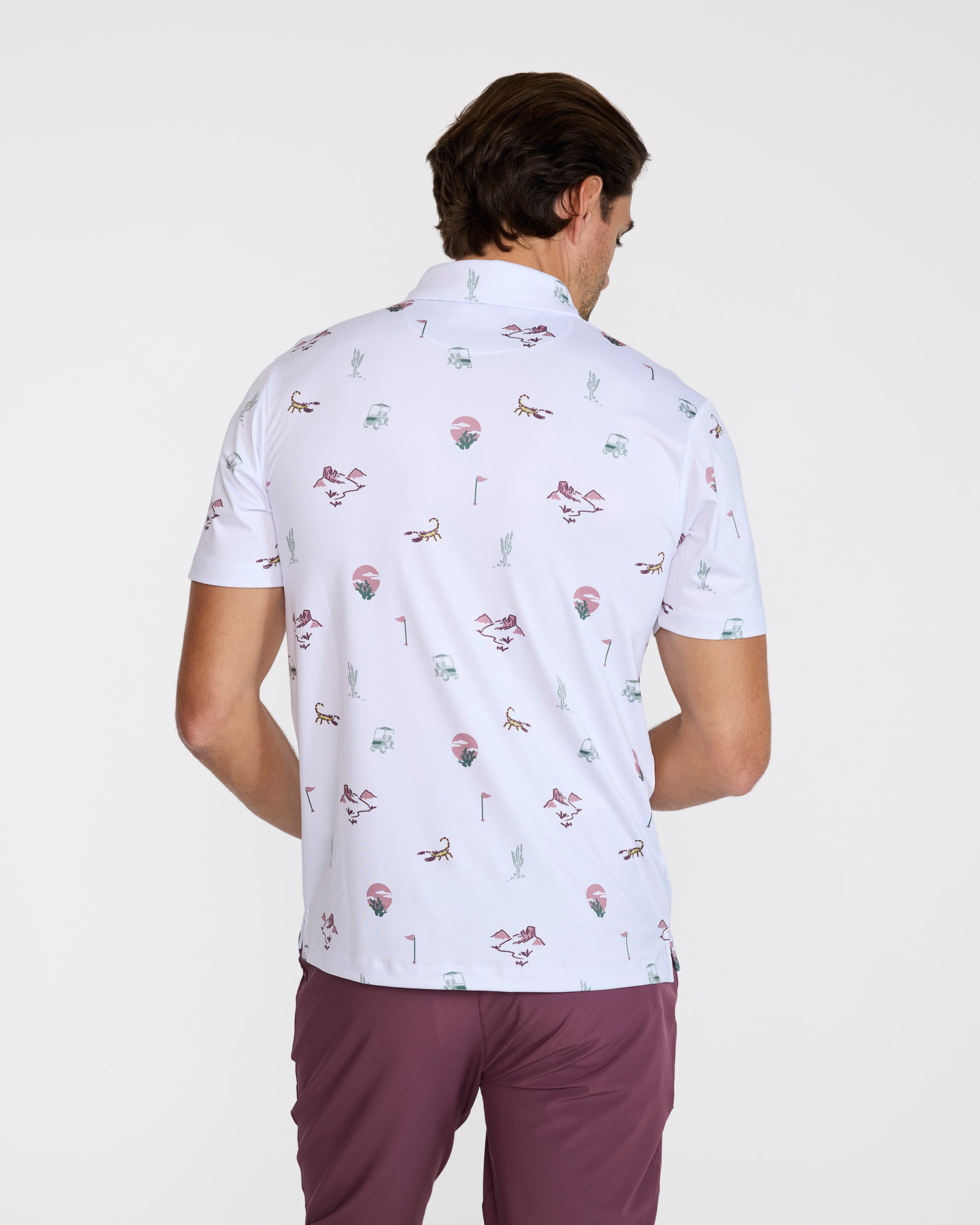 Desert Baddies - Brilliant White-Men's Polo-Bad Birdie