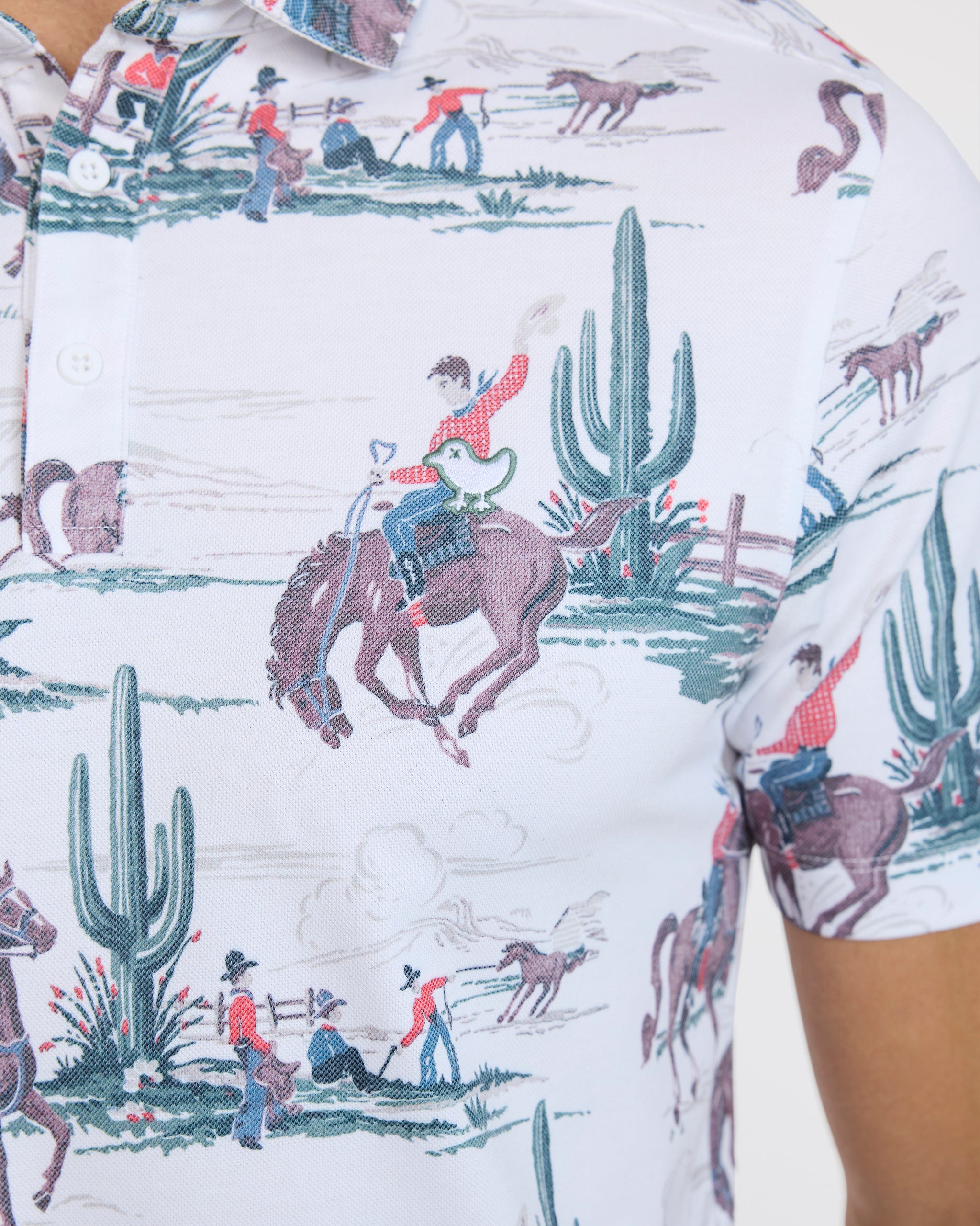 Pique Performance Polo - Dust Devil-Men's Polo-Bad Birdie