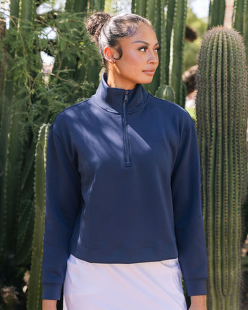 At Ease Quarterzip Dark