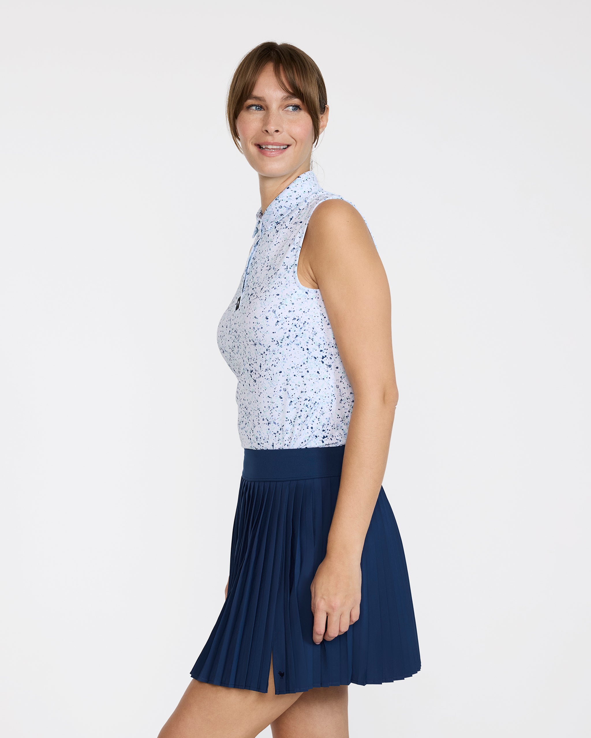 Paint Splatter 3 - Navy Sleeveless – Bad Birdie