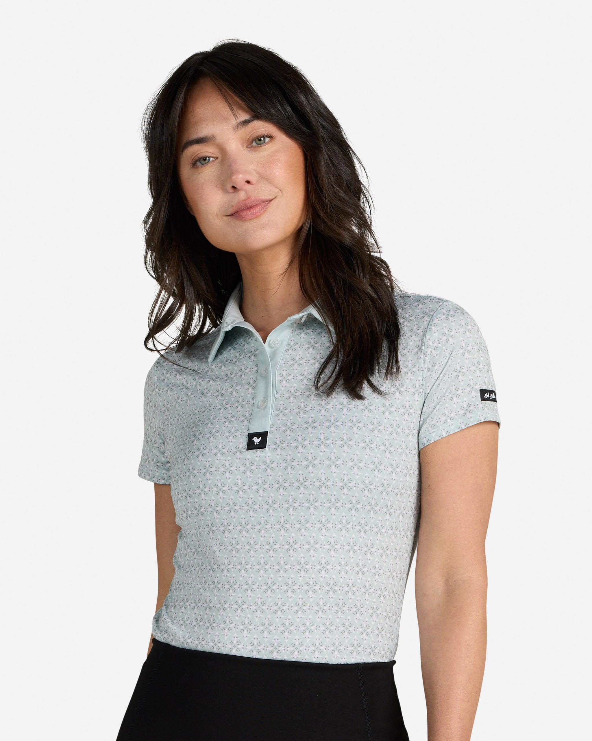Women's Polo - Blue Craters – Bad Birdie