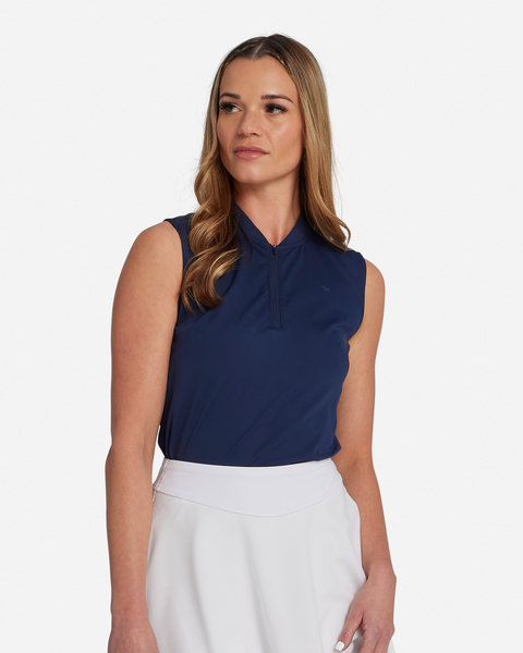 Dark Navy Women's Blade Polo - Bad Birdie