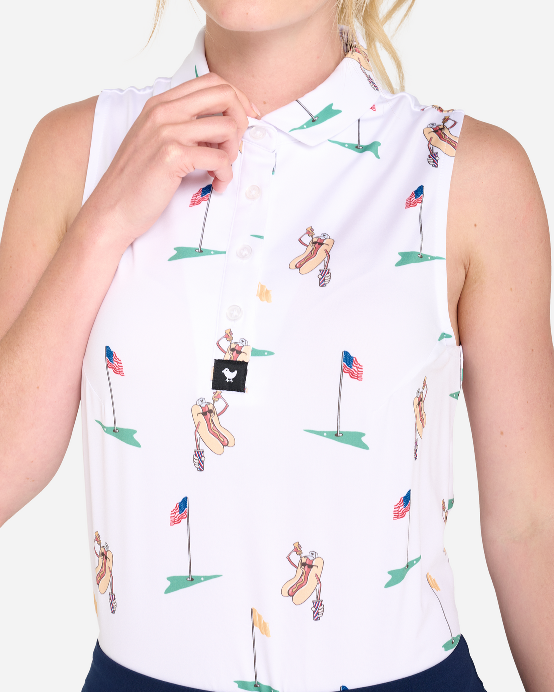 Birdie Vibes Sleeveless Polo main image 1