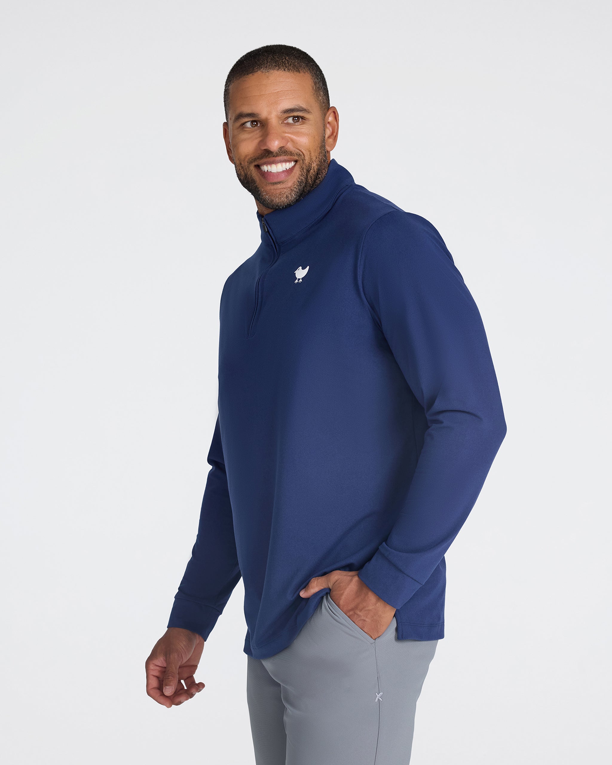 Navy Quarterzip - Bad Birdie