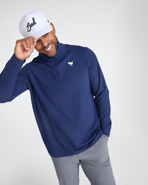 Navy Quarterzip - Bad Birdie