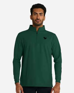 Evergreen Heather Quarterzip