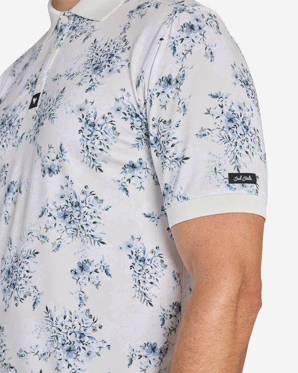 Ridge - Moonlit Bloom-Men's Polo-Bad Birdie