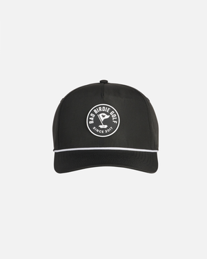 Flag Patch Rope Hat - Black