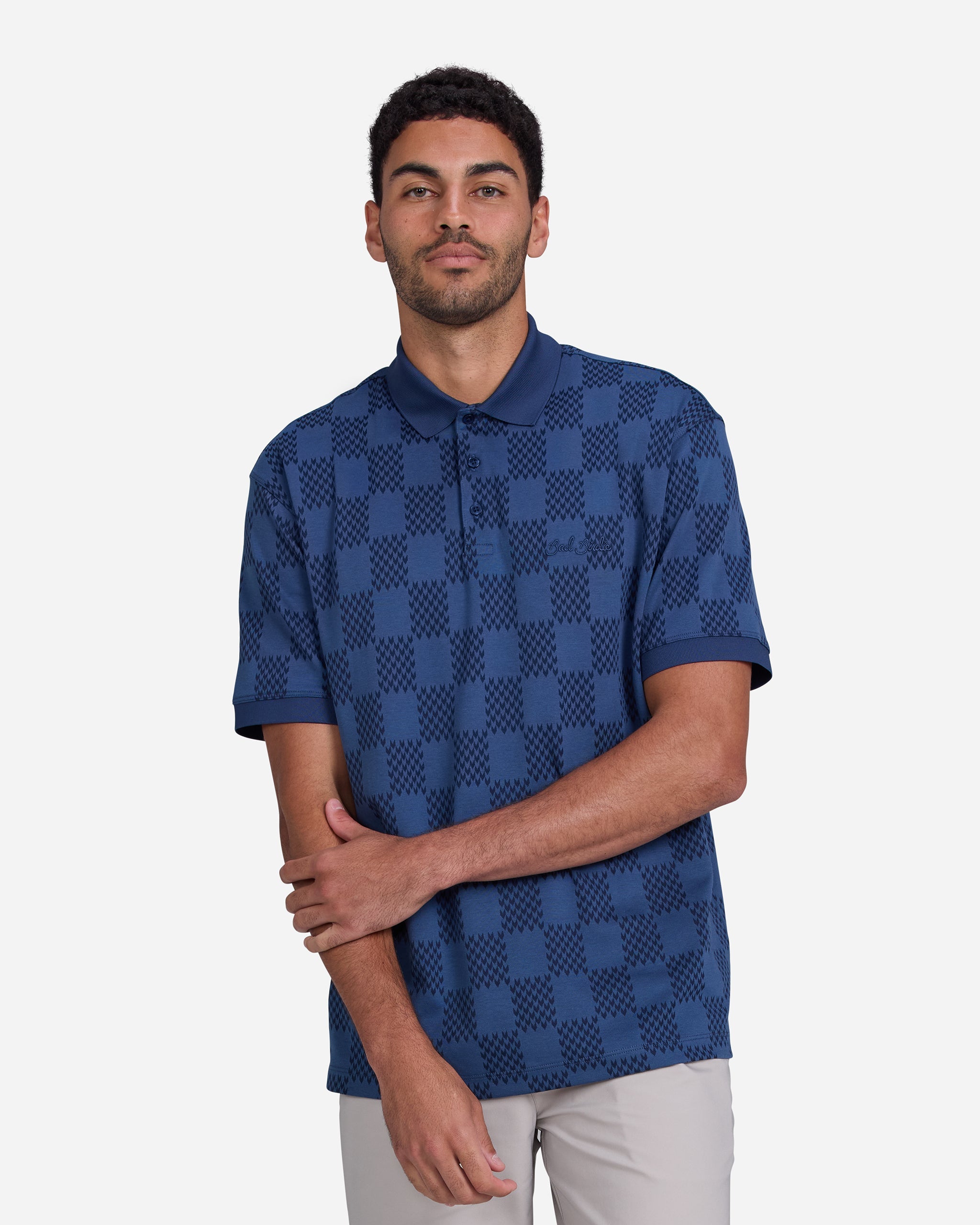 Chess Day Jacquard Polo - Bad Birdie