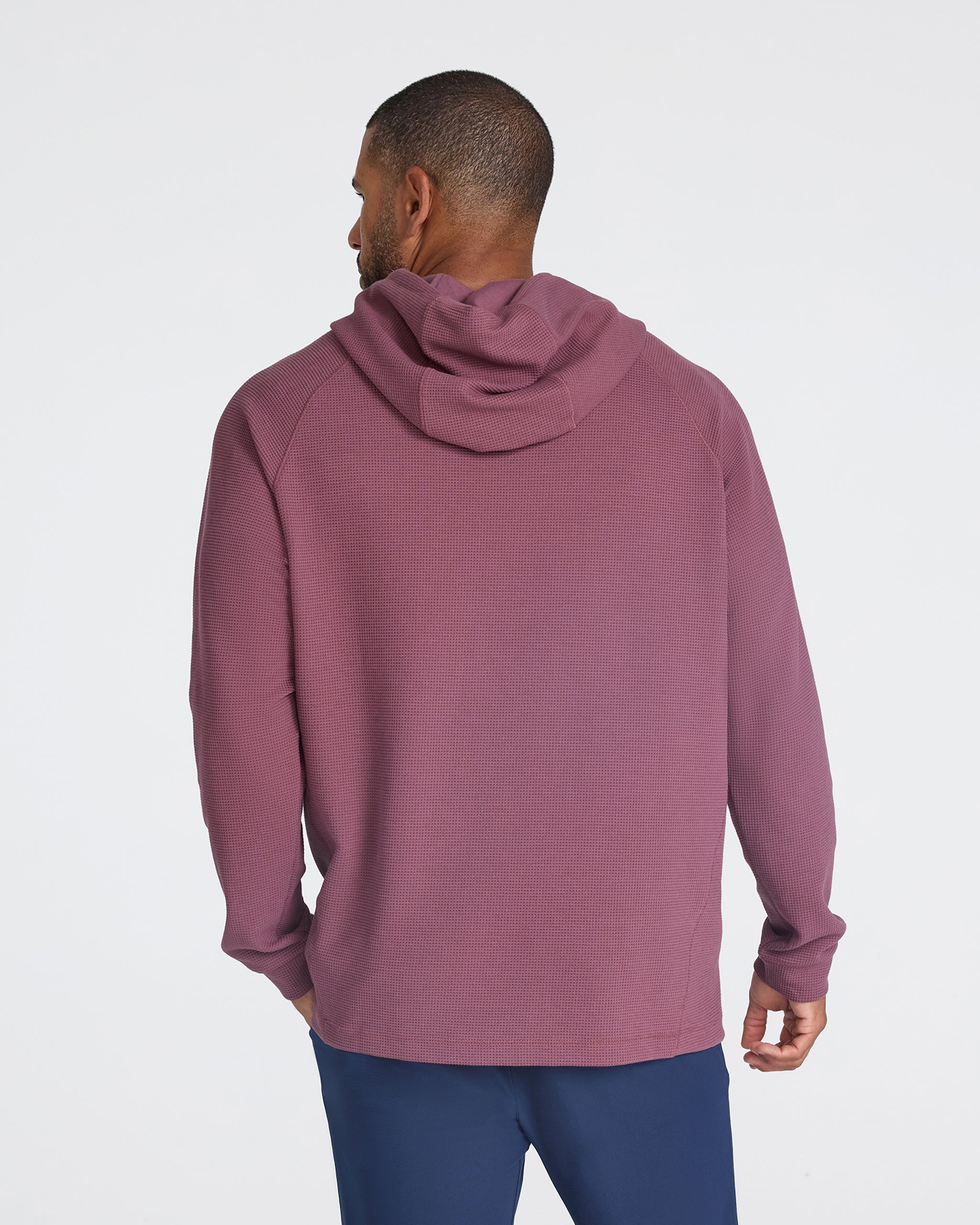 Waffle Hoodie - Plum Wine-Hoodie-Bad Birdie