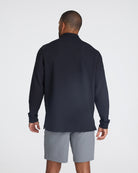 Waffle Quarterzip - Black-Quarterzip-Bad Birdie
