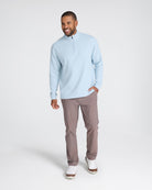 Waffle Quarterzip - Baby Blue-Quarterzip-Bad Birdie