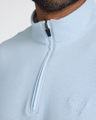 Waffle Quarterzip - Baby Blue-Quarterzip-Bad Birdie