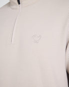 Waffle Quarterzip - Dove-Quarterzip-Bad Birdie