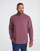 Waffle Quarterzip - Plum Wine-Quarterzip-Bad Birdie