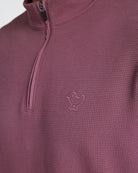 Waffle Quarterzip - Plum Wine-Quarterzip-Bad Birdie
