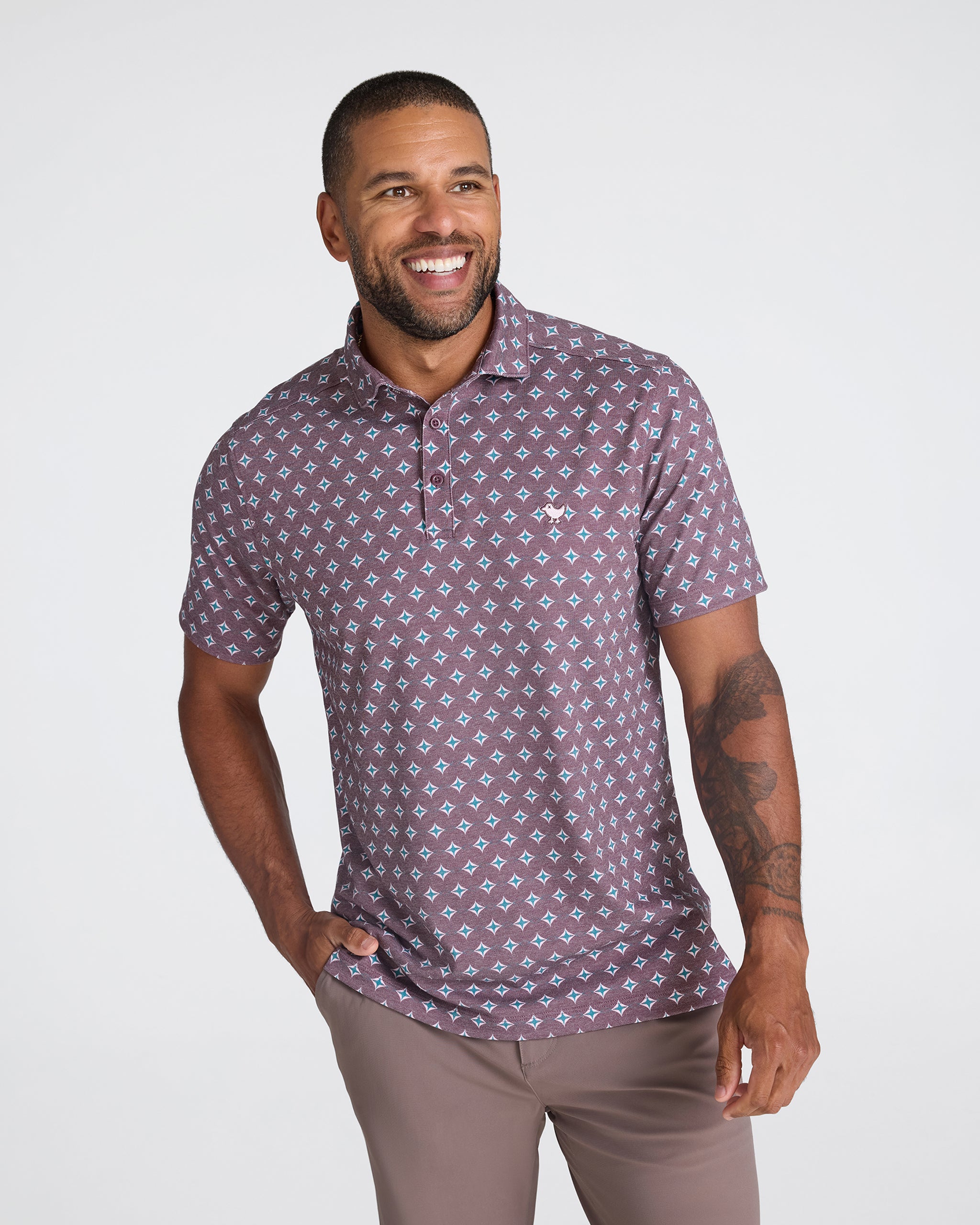 Pique Performance Polo - Swing Cypher-Men's Polo-Bad Birdie