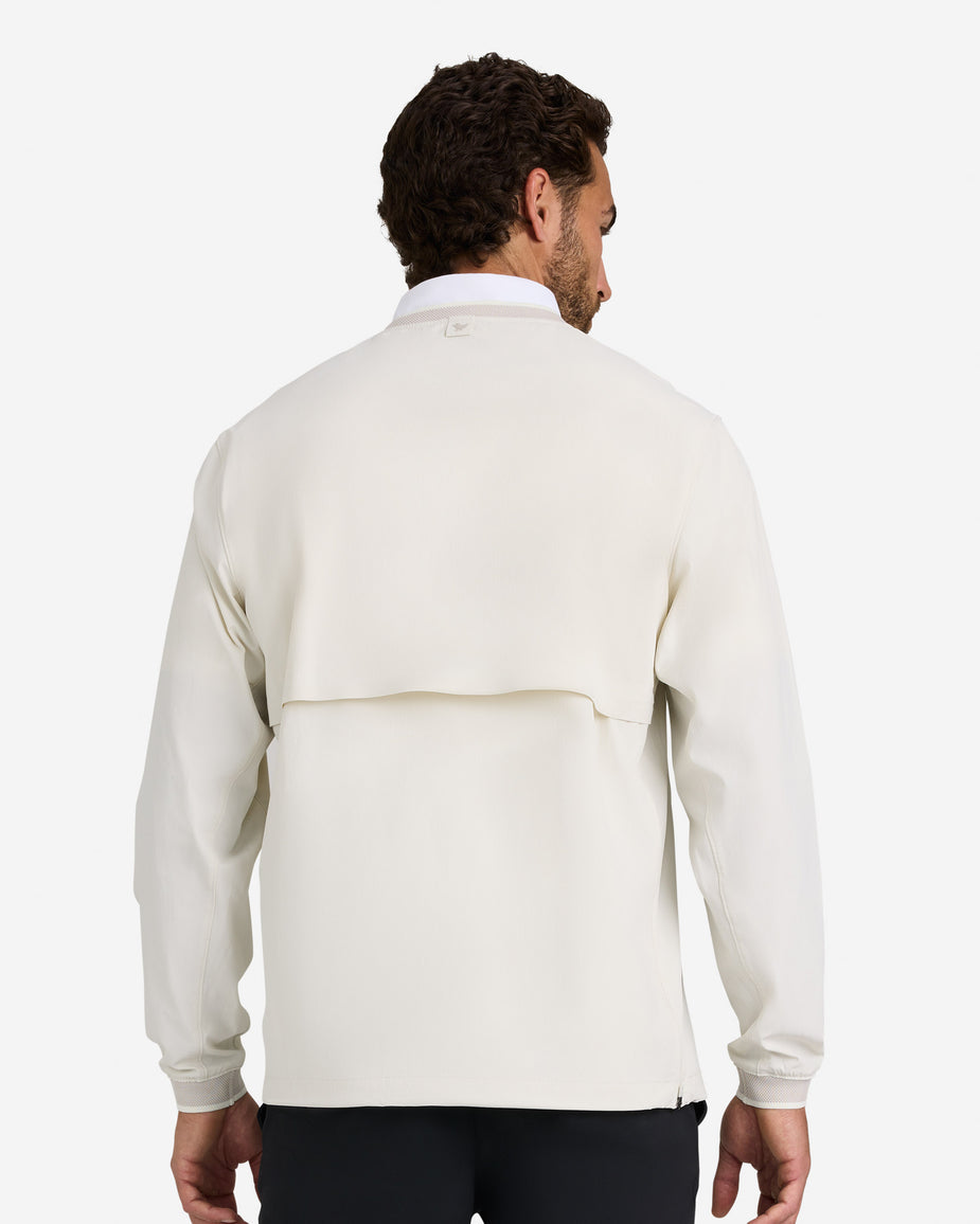 Men's Kinetic Wind Pullover - White Onyx – Bad Birdie