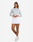 Long Sleeve Polo - Blue Craters