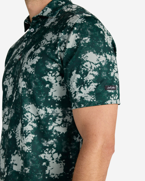 Tech Pique - Marbled Hazard-Men's Polo-Bad Birdie