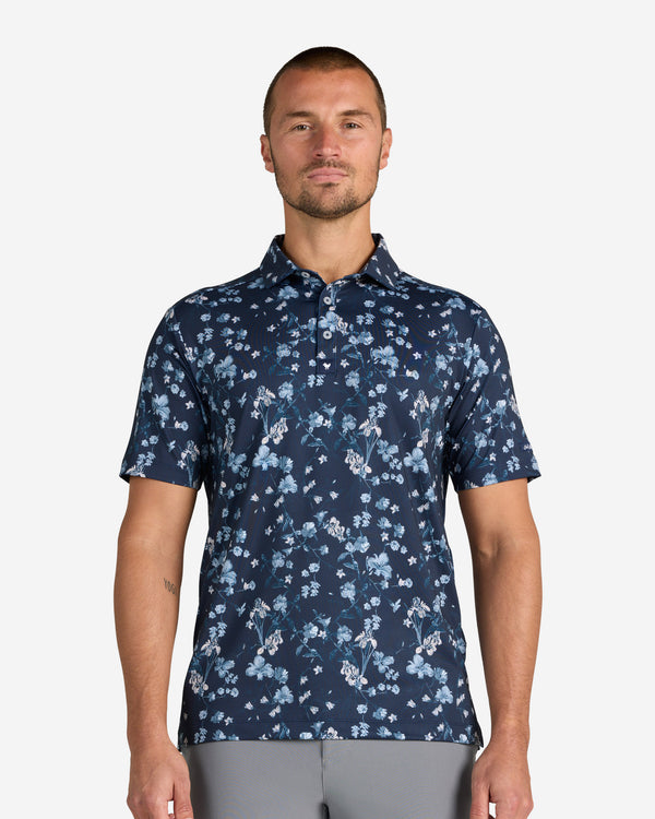 Midnight Garden-Men's Polo-Bad Birdie
