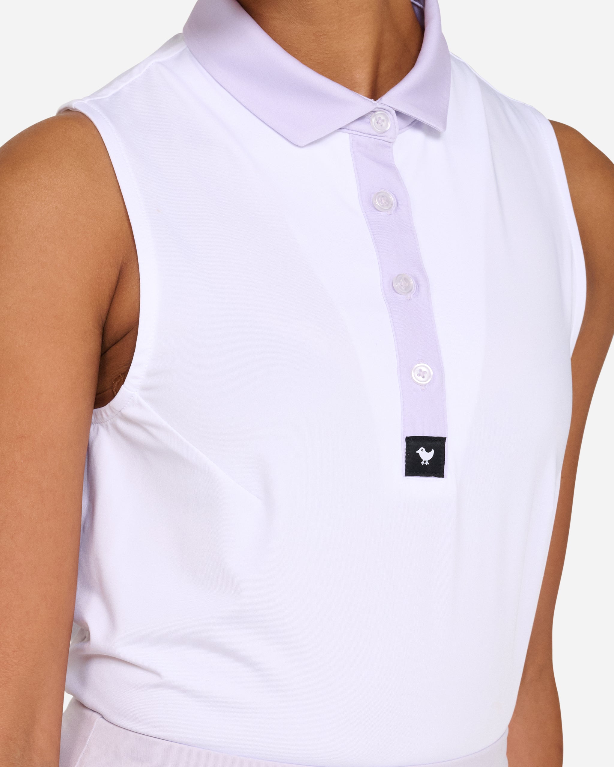 Talk Birdie To Me Women Sleeveless Polo Shirt SO0866