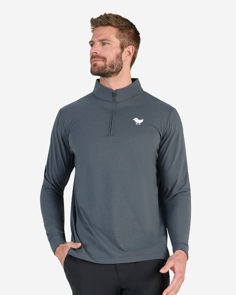 Charcoal Quarterzip - Bad Birdie