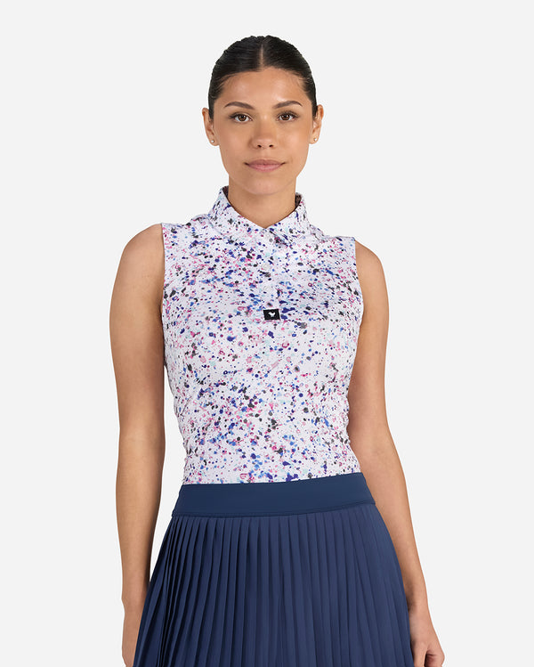 Paint Splatter 3-Women's Polo-Bad Birdie