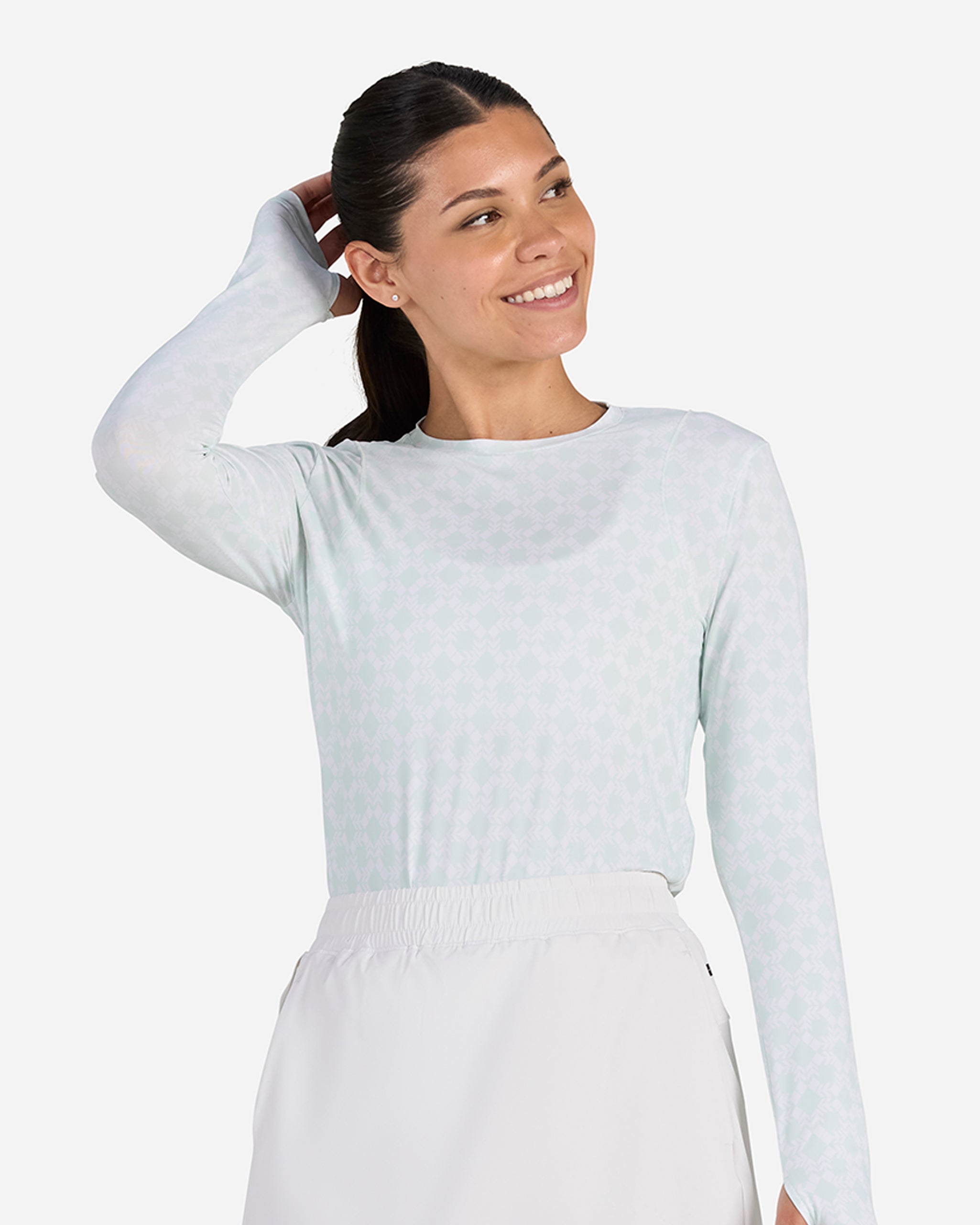 Vapor Cooling Active Long Sleeve - Saguaro-Women's Polo-Bad Birdie