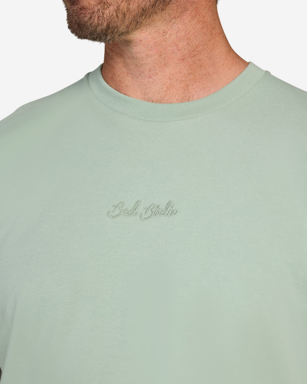 Script Tee - Washed Sage