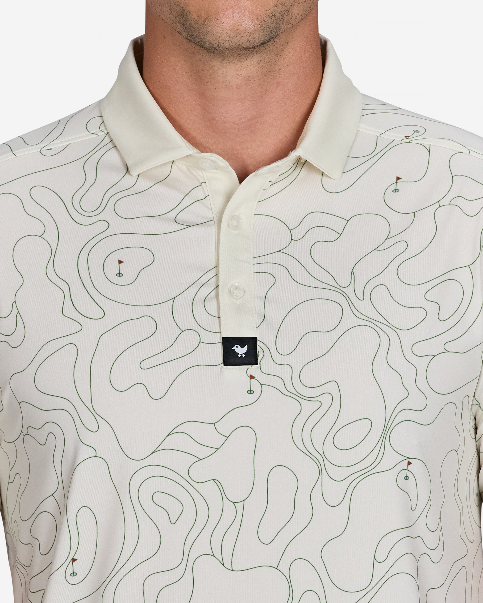 golfickers Pile Polo Shirts Off White- L