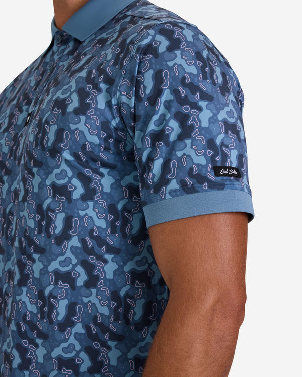 Ridge - Topographic Triumph-Men's Polo-Bad Birdie