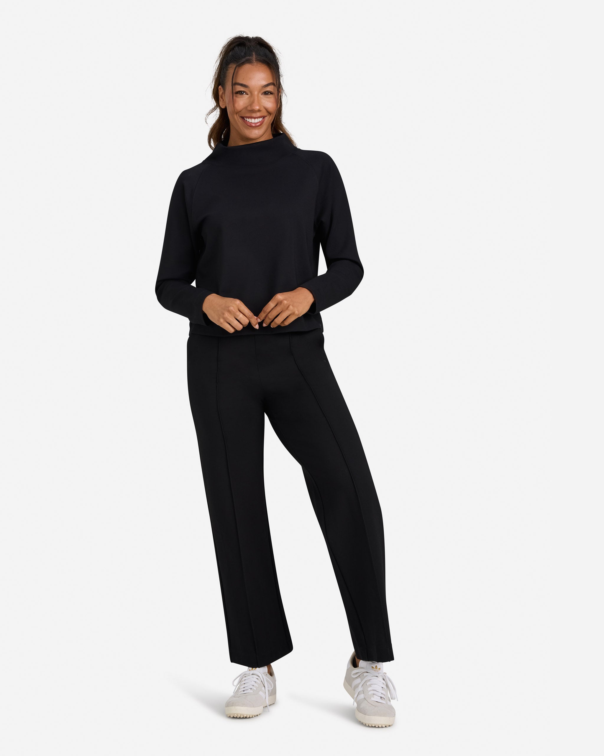 Women's Tour Mock Neck - Black – Bad Birdie