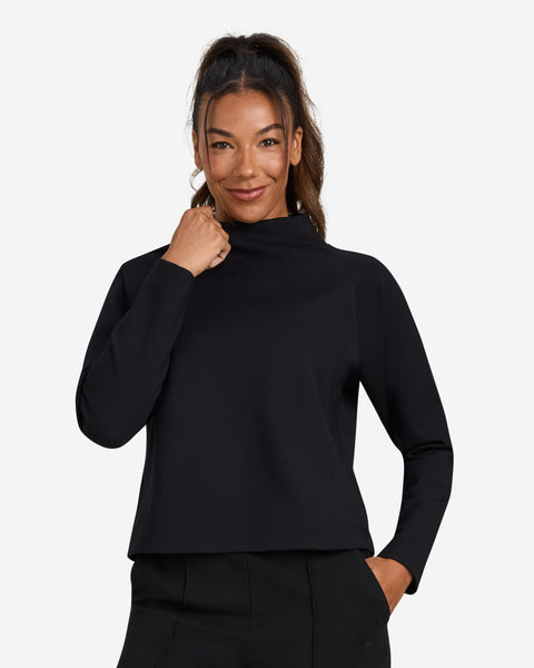 Women's Tour Mock Neck - Black – Bad Birdie
