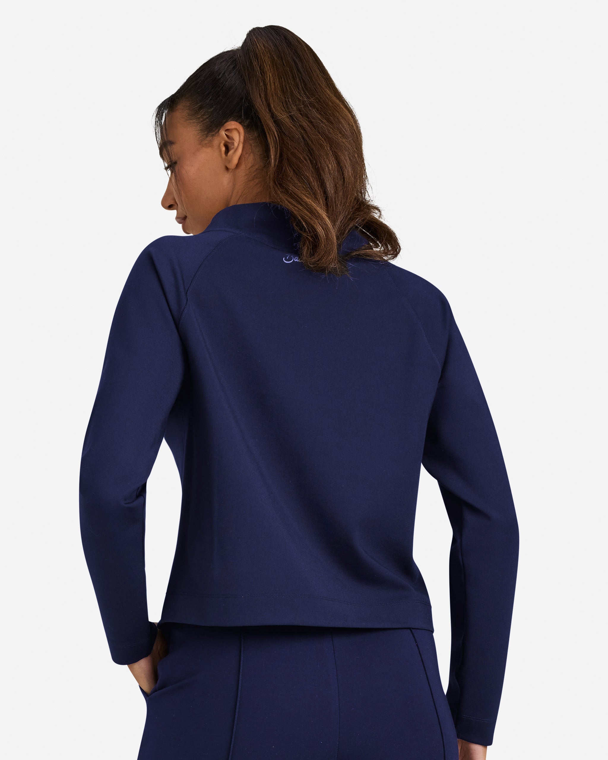 Women's Tour Mock Neck - Dark Navy – Bad Birdie