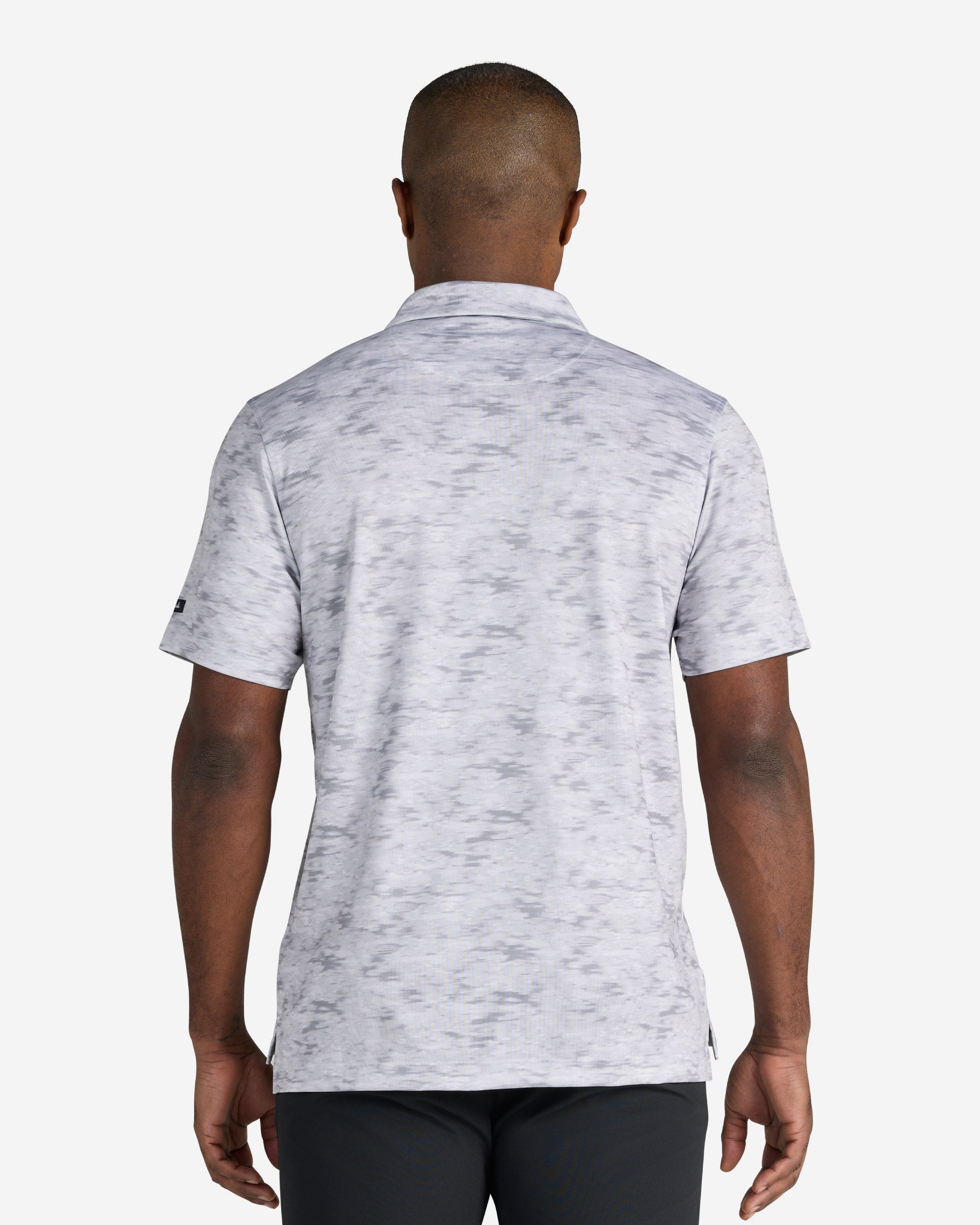 Tech Pique - Undulated Fog - Grey-Men's Polo-Bad Birdie