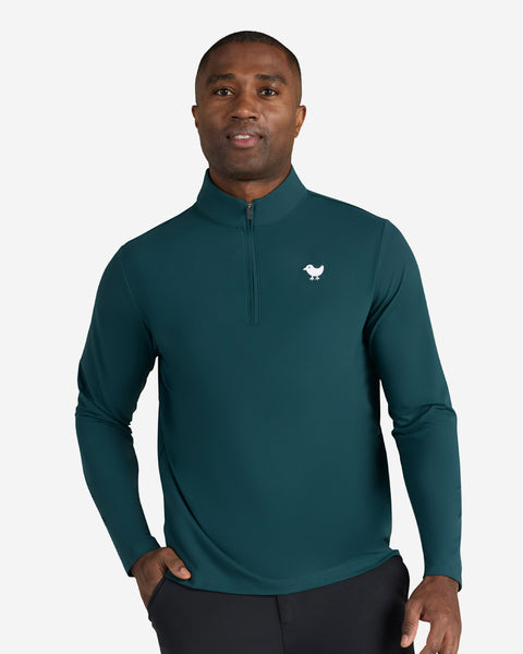 Men's Velocity Quarterzip - Pine – Bad Birdie