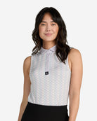 Warped Grooves - Thistle-Sleeveless Performance Polo-Bad Birdie