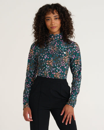 Velocity Quarterzip Super Duper Bloom