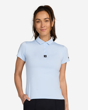 Bad Birdie Cerulean Polo Shirt