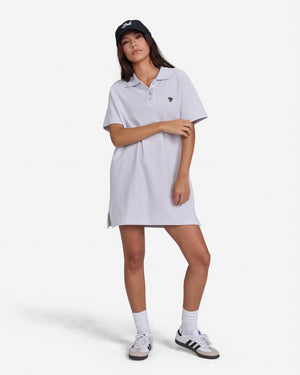 Waffle Knit Lilac Polo Dress