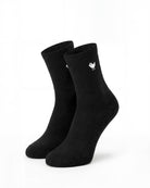 Birdie Quarter Sock - Black-Socks - Bad Birdie