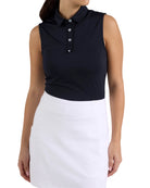 Black Sleeveless-Women's Core Performance Polo - Bad Birdie