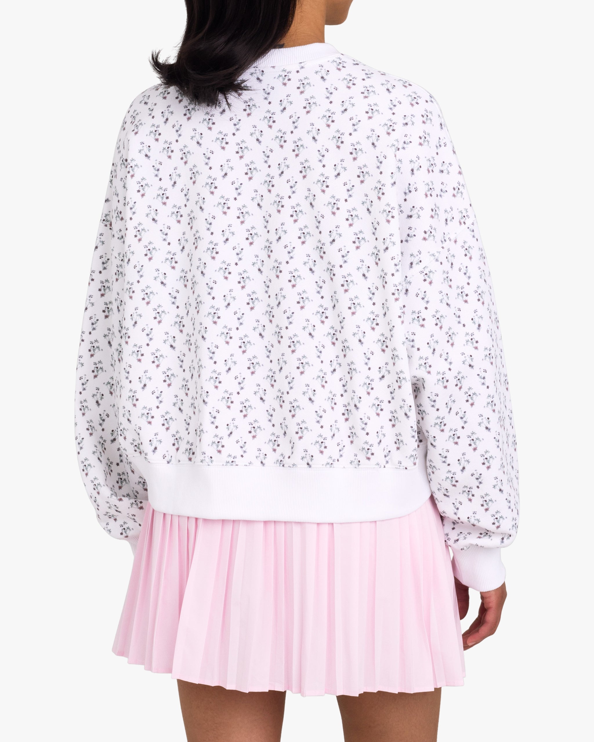 French Terry Crewneck - Petunia Junkie-Women's Crewneck - Bad Birdie