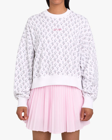 French Terry Crewneck Petunia Junkie