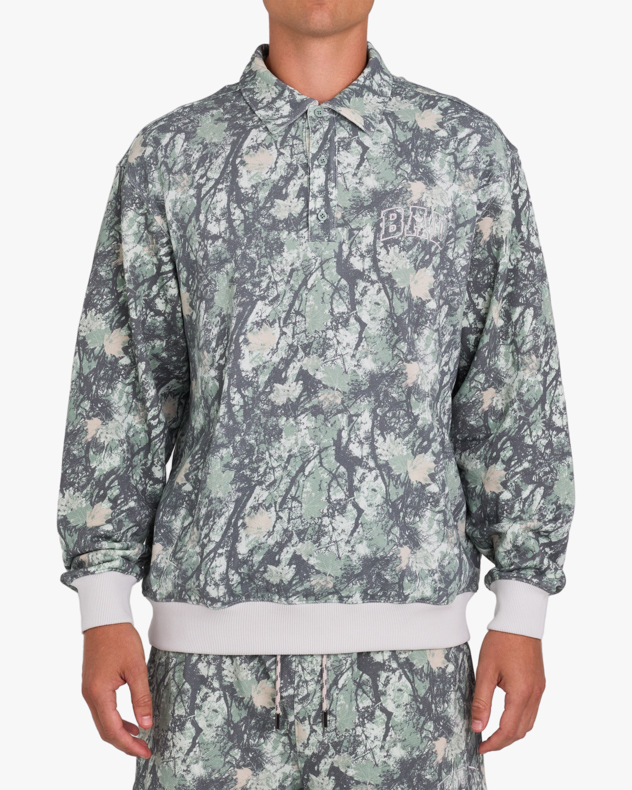 French Terry Polo - Stealth Mode-Polo-Bad Birdie