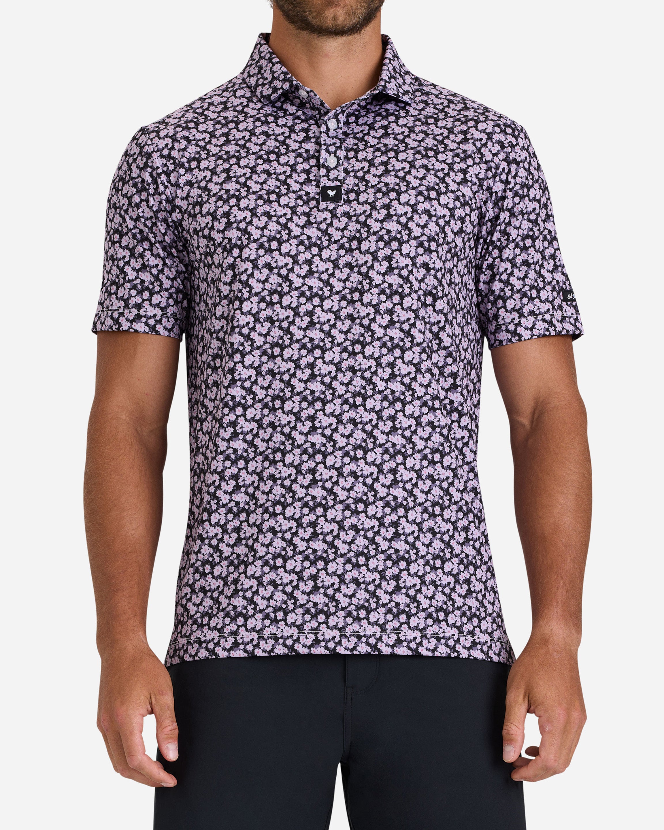 Garden Gala - Purple Sage-Core Performance Polo - Bad Birdie