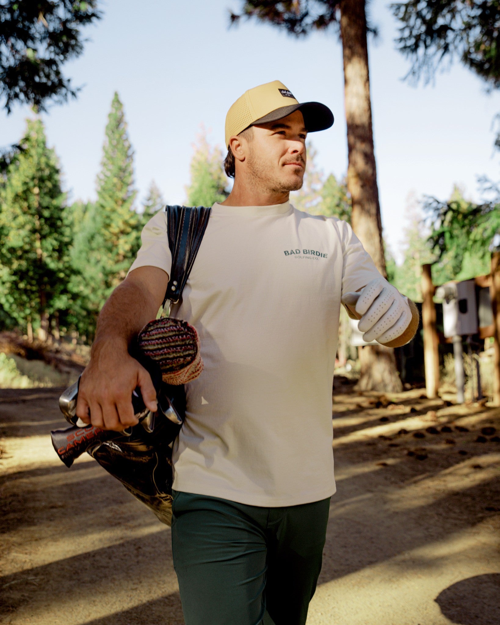 Gone Fishing Graphic Tee - White Onyx-Men's T-Shirt-Bad Birdie-with-Micah-Morris