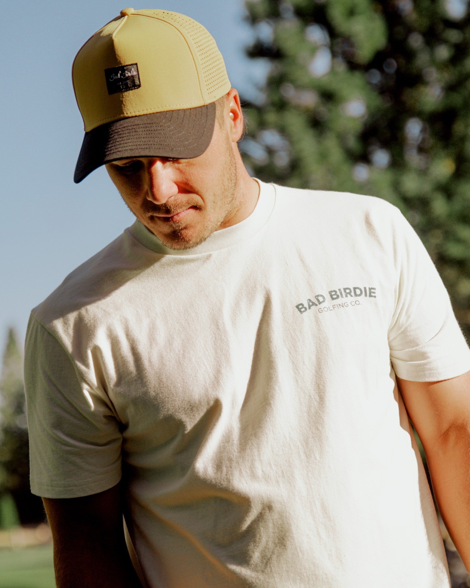 Gone Fishing Graphic Tee - White Onyx-Men's T-Shirt-Bad Birdie-with-Micah-Morris