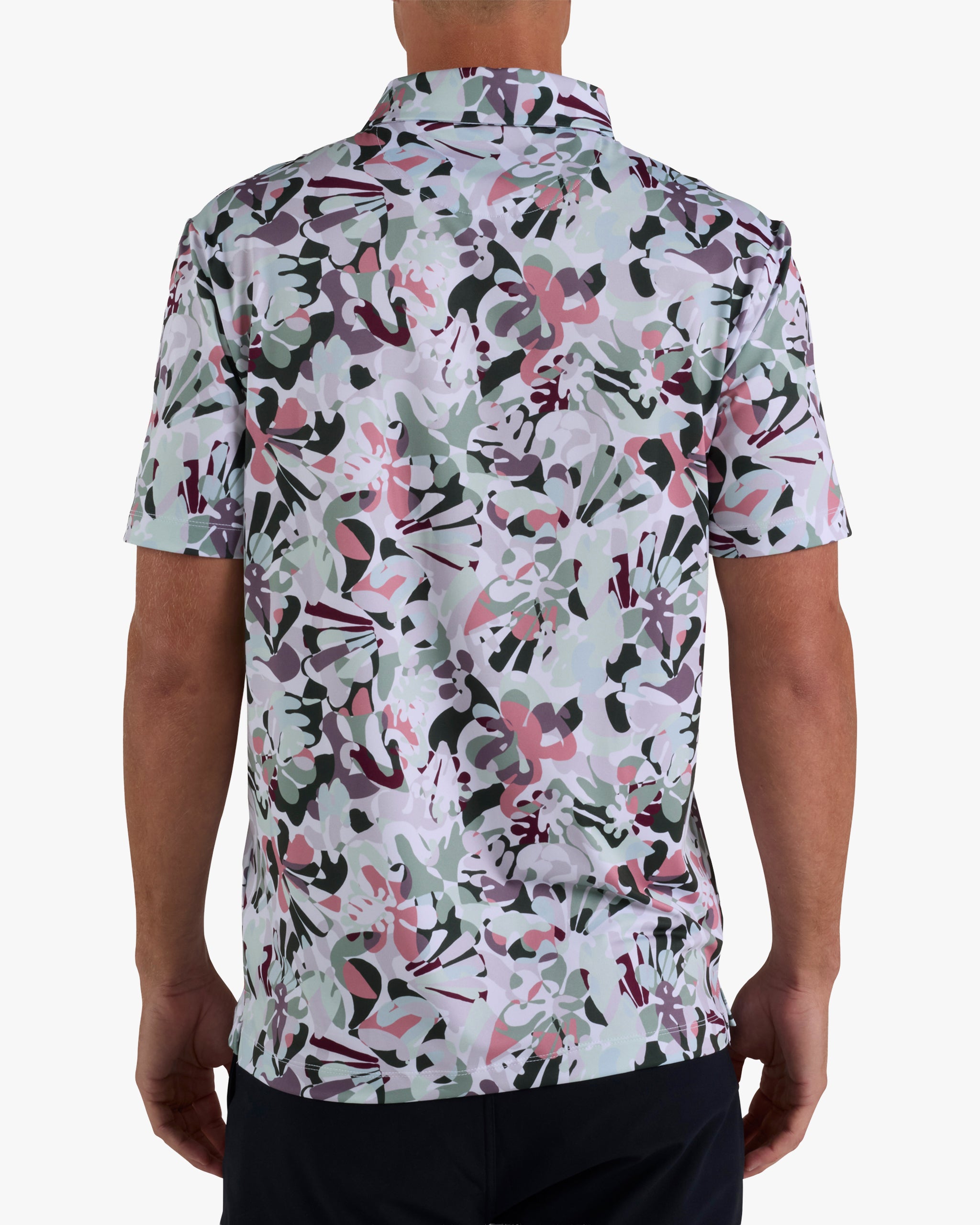 In Bloom - Pale Blue-Core Performance Polo - Bad Birdie